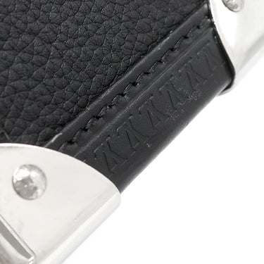 ルイヴィトン LOUIS VUITTON サイドトランク MM M25160 ブラック グレインカーフレザー 2WAYバッグ シルバー金具 斜め掛け ショルダー ハンドバッグ