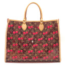 ルイヴィトン LOUIS VUITTON オンザゴー GM M14306 モノグラムチェリー PVC レザー トートバッグ ゴールド金具 LV×TM モノグラムチェリー 村上隆