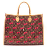 ルイヴィトン LOUIS VUITTON オンザゴー GM M14306 モノグラムチェリー PVC レザー トートバッグ ゴールド金具 LV×TM モノグラムチェリー 村上隆