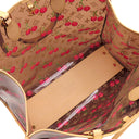 ルイヴィトン LOUIS VUITTON オンザゴー GM M14306 モノグラムチェリー PVC レザー トートバッグ ゴールド金具 LV×TM モノグラムチェリー 村上隆