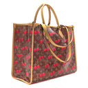 ルイヴィトン LOUIS VUITTON オンザゴー GM M14306 モノグラムチェリー PVC レザー トートバッグ ゴールド金具 LV×TM モノグラムチェリー 村上隆