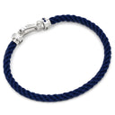 フレッド FRED フォース10 ラージモデル ブルーグラデーション ネイビー×ホワイトゴールド K18WG ダイヤモンド サファイア トパーズ アクアマリン ステンレス・メタル(コードエンド) #18 ブレスレット ダイヤ Au750 18K WG マルチストーン