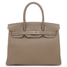 エルメス HERMES バーキン30 エトゥープ トゴ ハンドバッグ シルバー金具 グレージュ
