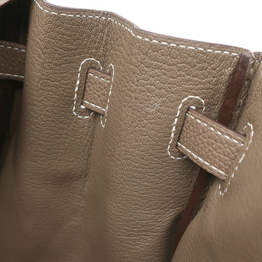 エルメス HERMES バーキン30 エトゥープ トゴ ハンドバッグ シルバー金具 グレージュ