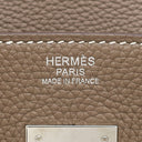 エルメス HERMES バーキン30 エトゥープ トゴ ハンドバッグ シルバー金具 グレージュ