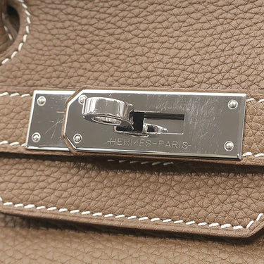 エルメス HERMES バーキン30 エトゥープ トゴ ハンドバッグ シルバー金具 グレージュ
