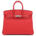 エルメス HERMES バーキン 25 ルージュラデュー トゴ ハンドバッグ シルバー金具 赤 2025年製