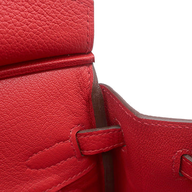 エルメス HERMES バーキン 25 ルージュラデュー トゴ ハンドバッグ シルバー金具 赤 2025年製