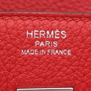 エルメス HERMES バーキン 25 ルージュラデュー トゴ ハンドバッグ シルバー金具 赤 2025年製