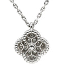 ヴァンクリーフアーペル Van Cleef & Arpels スウィート アルハンブラ ペンダント VCARO85900 ホワイトゴールド K18WG ダイヤモンド ネックレス 750 K18 ダイヤモンド ダイヤ 12石 VCA