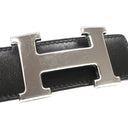 エルメス HERMES コンスタンスH #72 ブラック×ゴールド ボックスカーフ トゴ #72 ベルト シルバー金具 Hバックル リバーシブル
