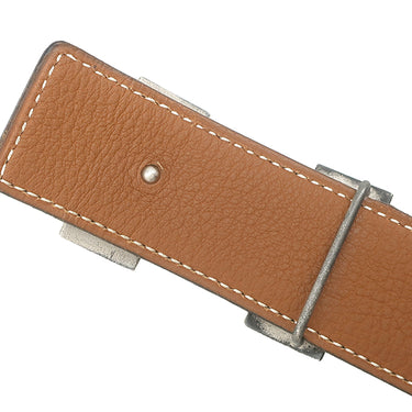エルメス HERMES コンスタンスH #72 ブラック×ゴールド ボックスカーフ トゴ #72 ベルト シルバー金具 Hバックル リバーシブル