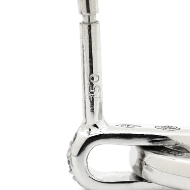 エルメス HERMES シェーヌダンクル ドロップ ダイヤピアス ホワイトゴールド K18WG ダイヤモンド ピアス 750 18K WG ホワイトゴールド