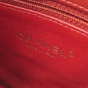 シャネル CHANEL シェブロン Vステッチ レッド レザー ショルダーバッグ ゴールド金具 チェーンショルダー 赤