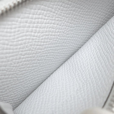 エルメス HERMES ベアン コンビネ グリプラチナ ヴォーエプソン 三つ折り財布 シルバー金具 グレー 2024年製