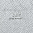 エルメス HERMES ベアン コンビネ グリプラチナ ヴォーエプソン 三つ折り財布 シルバー金具 グレー 2024年製