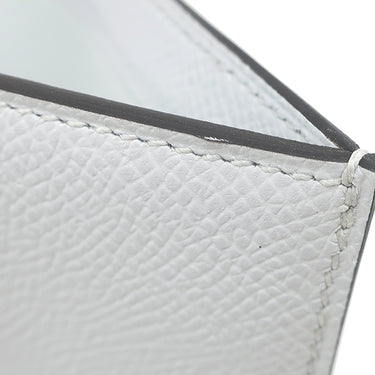 エルメス HERMES ベアン コンビネ グリプラチナ ヴォーエプソン 三つ折り財布 シルバー金具 グレー 2024年製