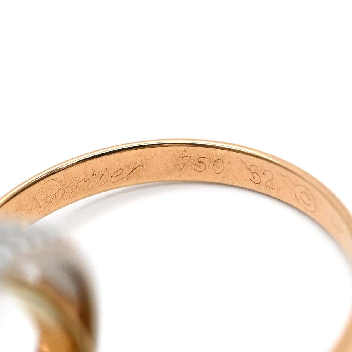カルティエ Cartier トリニティ SM セミパヴェ ダイヤ ホワイト