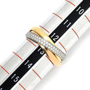 カルティエ Cartier トリニティ SM セミパヴェ ダイヤ ホワイトゴールド×イエローゴールド×ピンクゴールド K18WG K18YG K18PG ダイヤモンド #52(JP12) リング 指輪 3カラー 3連 18K 750 12.5号