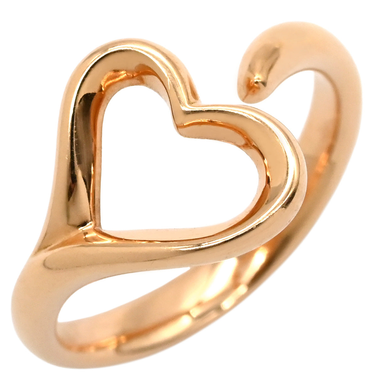 ティファニー Tiffany & Co オープンハート ローズゴールド リング