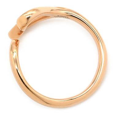 ティファニー Tiffany & Co オープンハート ローズゴールド K18PG リング 指輪 ピンクゴールド T＆Co. 750 750YG エルサ ペレッティ 11号