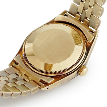 腕時計 ロレックス ROLEX オイスターパーペチュアル デイト 15037 92番台 自動巻き メンズ 92番台 K14YG無垢 ティファニー Wネーム