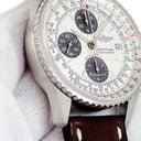 腕時計 ブライトリング BREITLING ナビタイマー ファイターズ L13330 自動巻き メンズ Pt950無垢 クロノグラフ デイト 限定