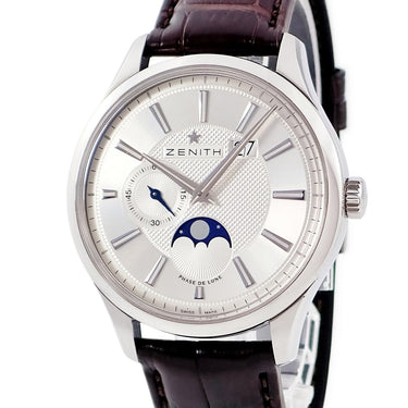 腕時計 ゼニス ZENITH キャプテン グランドデイト ムーンフェイズ 03.2140.691/02.C498 自動巻き メンズ スモールセコンド