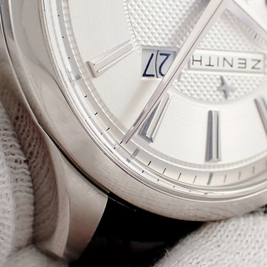 腕時計 ゼニス ZENITH キャプテン グランドデイト ムーンフェイズ 03.2140.691/02.C498 自動巻き メンズ スモールセコンド