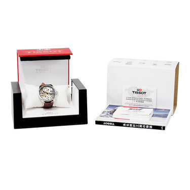 腕時計 ティソ TISSOT T-コンプリカシオン スケレッテ T070.405.16.411.00 T070405A 手巻き メンズ スケルトン 青針