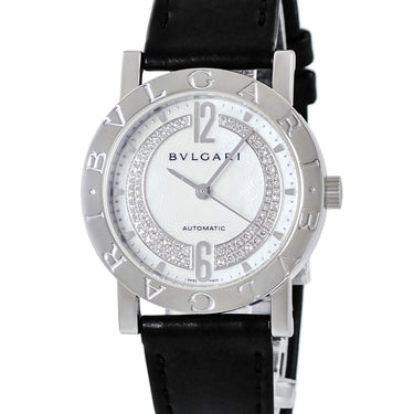 腕時計 ブルガリ BVLGARI ブルガリブルガリ BB33SLAUTO 自動巻き メンズ レディース 純正ダイヤ ホワイト シェル ギョウシェ