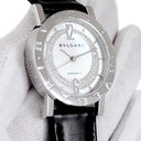 腕時計 ブルガリ BVLGARI ブルガリブルガリ BB33SLAUTO 自動巻き メンズ レディース 純正ダイヤ ホワイト シェル ギョウシェ
