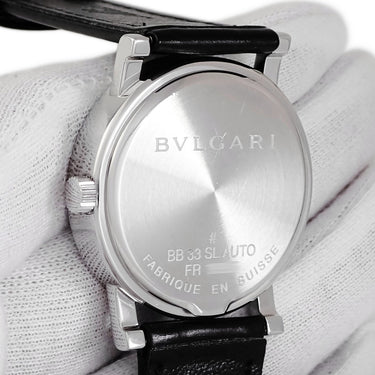 腕時計 ブルガリ BVLGARI ブルガリブルガリ BB33SLAUTO 自動巻き メンズ レディース 純正ダイヤ ホワイト シェル ギョウシェ
