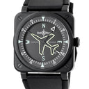 腕時計 ベル&ロス BELL&ROSS BR-03 ジャイロコンパス BR03A-CPS-CE/SRB 自動巻き メンズ ブラック デイト GYROCOMPASS 限定