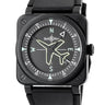 腕時計 ベル&ロス BELL&ROSS BR-03 ジャイロコンパス BR03A-CPS-CE/SRB 自動巻き メンズ ブラック デイト GYROCOMPASS 限定