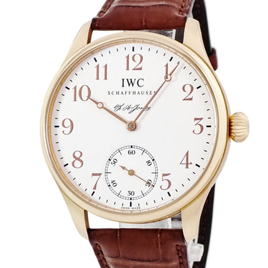 腕時計 IWC IWC ポルトギーゼ F.A.ジョーンズ IW544201 手巻き メンズ OH済 K18PG無垢 ホワイト 白 スモールセコンド 限定