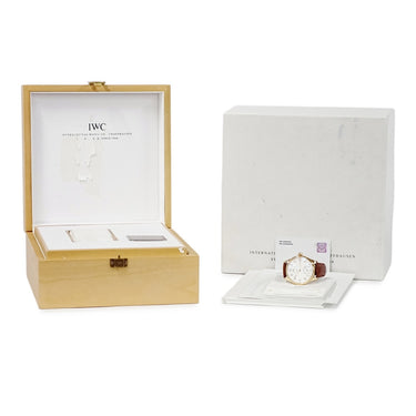 腕時計 IWC IWC ポルトギーゼ F.A.ジョーンズ IW544201 手巻き メンズ OH済 K18PG無垢 ホワイト 白 スモールセコンド 限定