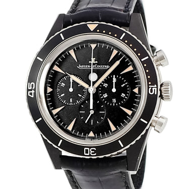 腕時計 ジャガールクルト JAEGER LECOULTRE ディープシー ヴィンテージ クロノグラフ サーメット Q208A57J 136.A.C8 自動巻き メンズ ブラック