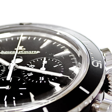 腕時計 ジャガールクルト JAEGER LECOULTRE ディープシー ヴィンテージ クロノグラフ サーメット Q208A57J 136.A.C8 自動巻き メンズ ブラック