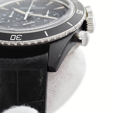 腕時計 ジャガールクルト JAEGER LECOULTRE ディープシー ヴィンテージ クロノグラフ サーメット Q208A57J 136.A.C8 自動巻き メンズ ブラック