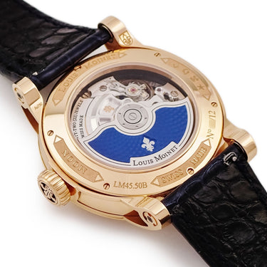 腕時計 ルイ・モネ LOUIS MOINET ムーン リミテッドエディション LM-45.50.MO 自動巻き メンズ K18RG無垢 月 隕石 カプセル 限定12本