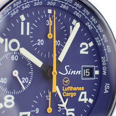 腕時計 ジン SINN ルフトハンザ カーゴ コラボ 144-747.CARGO 自動巻き メンズ ボーイング747 ブルー ドイツ時計 限定