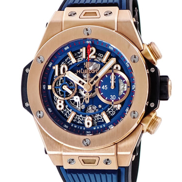 腕時計 ウブロ HUBLOT ビッグバン ウニコ キングゴールド 411.OX.5189.RX 自動巻き メンズ K18KG無垢 クロノグラフ デイト
