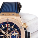 腕時計 ウブロ HUBLOT ビッグバン ウニコ キングゴールド 411.OX.5189.RX 自動巻き メンズ K18KG無垢 クロノグラフ デイト