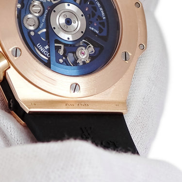 腕時計 ウブロ HUBLOT ビッグバン ウニコ キングゴールド 411.OX.5189.RX 自動巻き メンズ K18KG無垢 クロノグラフ デイト