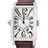 腕時計 フランクミュラー FRANCK MULLER ロングアイランド シークレットアワーズ 1300 SE H I 自動巻き メンズ OH済 シルバー ギョーシェ