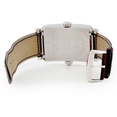 腕時計 フランクミュラー FRANCK MULLER ロングアイランド シークレットアワーズ 1300 SE H I 自動巻き メンズ OH済 シルバー ギョーシェ