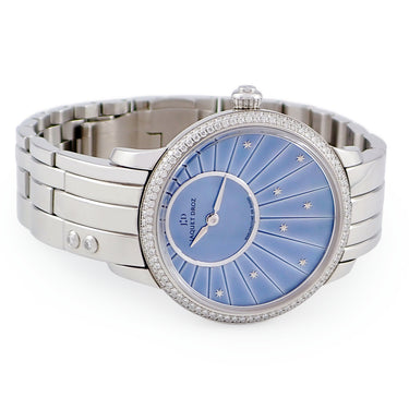 腕時計 ジャケ・ドロー Jaquet Droz プティ ウール ミニット 35mm J005000170 自動巻き メンズ レディース 純正ダイヤ ブルー シェル