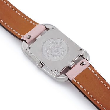 腕時計 エルメス HERMES ケープコッド PM ローズサクラ CC1.233 クオーツ レディース 純正ダイヤ＆ピンクサファイヤ シェル