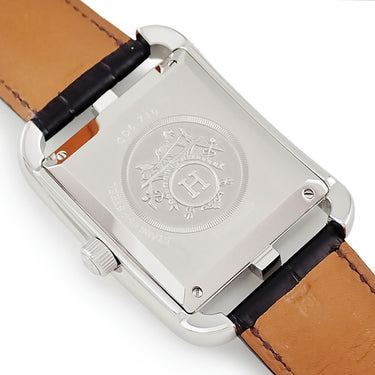 腕時計 エルメス HERMES ケープコッド CD6.710 自動巻き メンズ デイト シルバー スクエア 角型 アラビア
